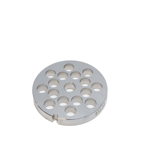 Omcan 11217 #12 One Notch/Round European Style Stainless Steel Hubless Plate,10mm (3/8")
