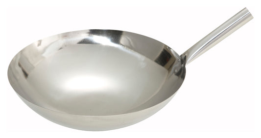 Winco WOK-16N 16" Stainless Steel Wok w/ Nailed Joint
