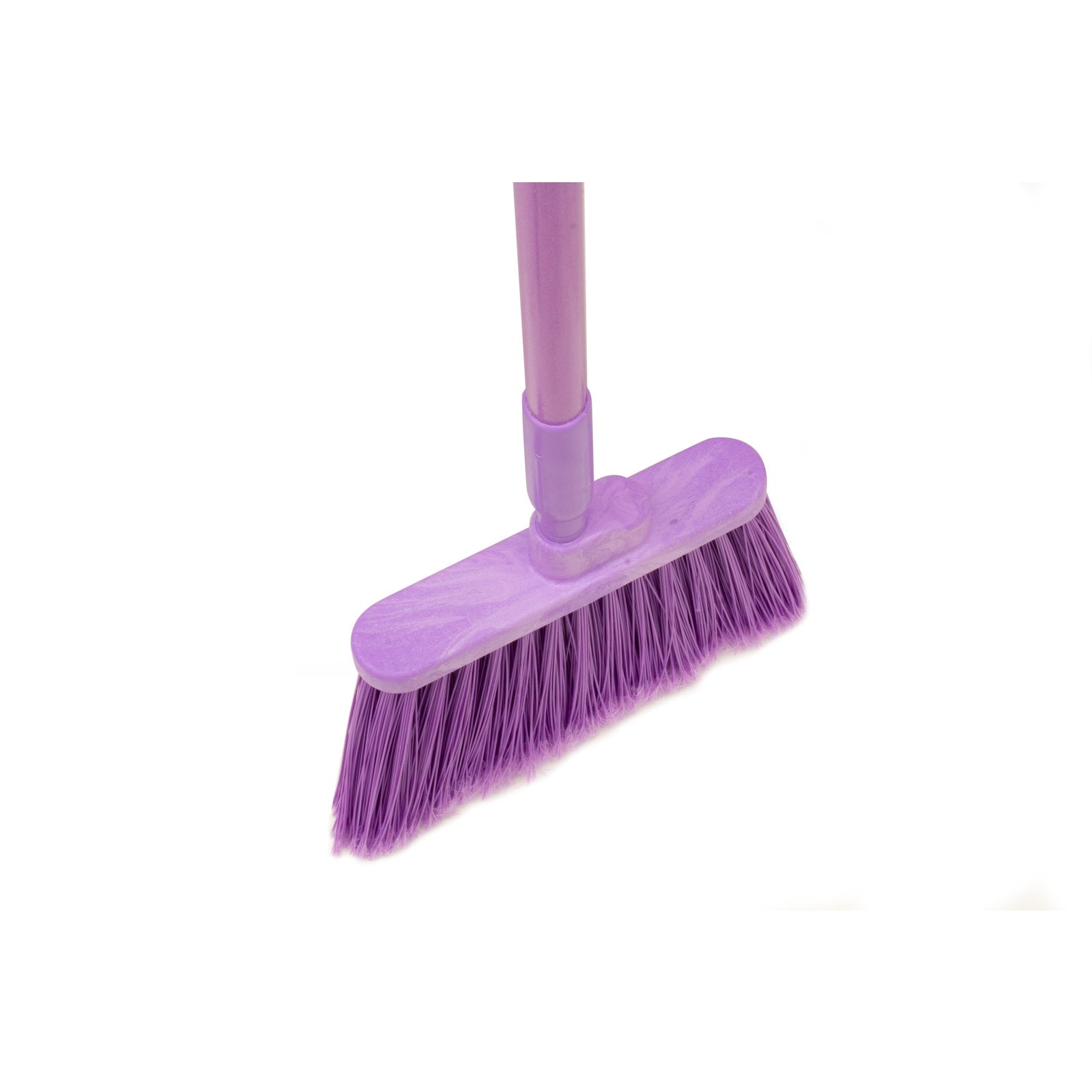 Carlisle 41082EC68 56" Purple Color Coded Duo-Sweep Flagged Angle Broom