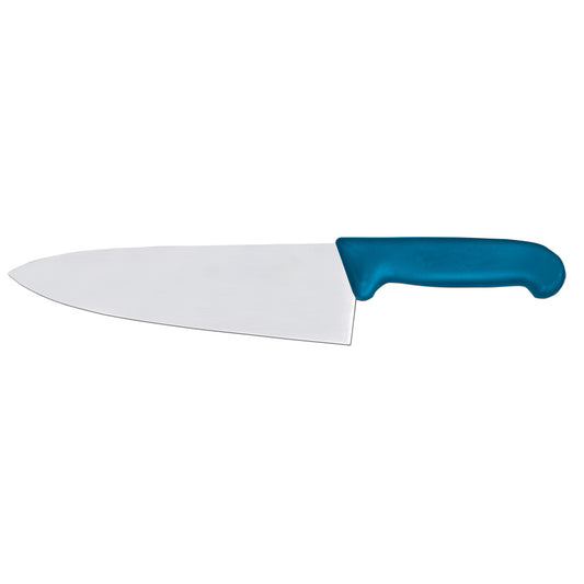 Omcan 23874 8-inch Medium Cook Knife with Blue Super Fiber Handle