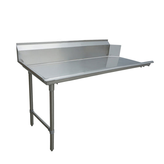 Omcan 28476 48-inch Stainless Steel Clean Dish Table - Left Side