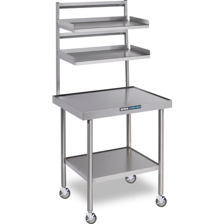 Dinex DXPICTABLEMSS 30" x 24" Stainless Steel Mobile Induction Table with Starter Station