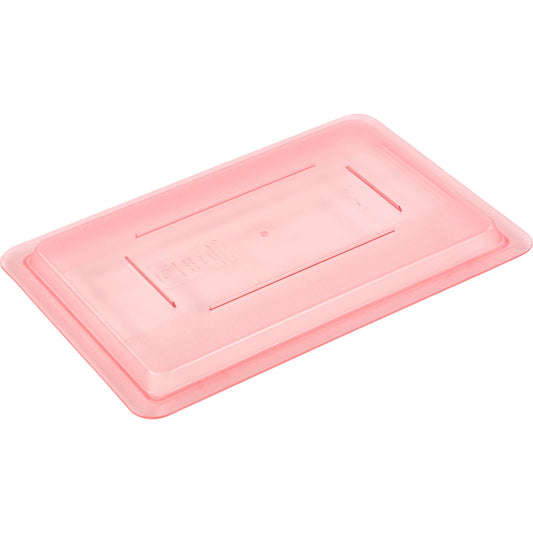 Carlisle 10617C05 18" x 12" Red Polycarbonate StorPlus Color-Coded Food Storage Container Lid