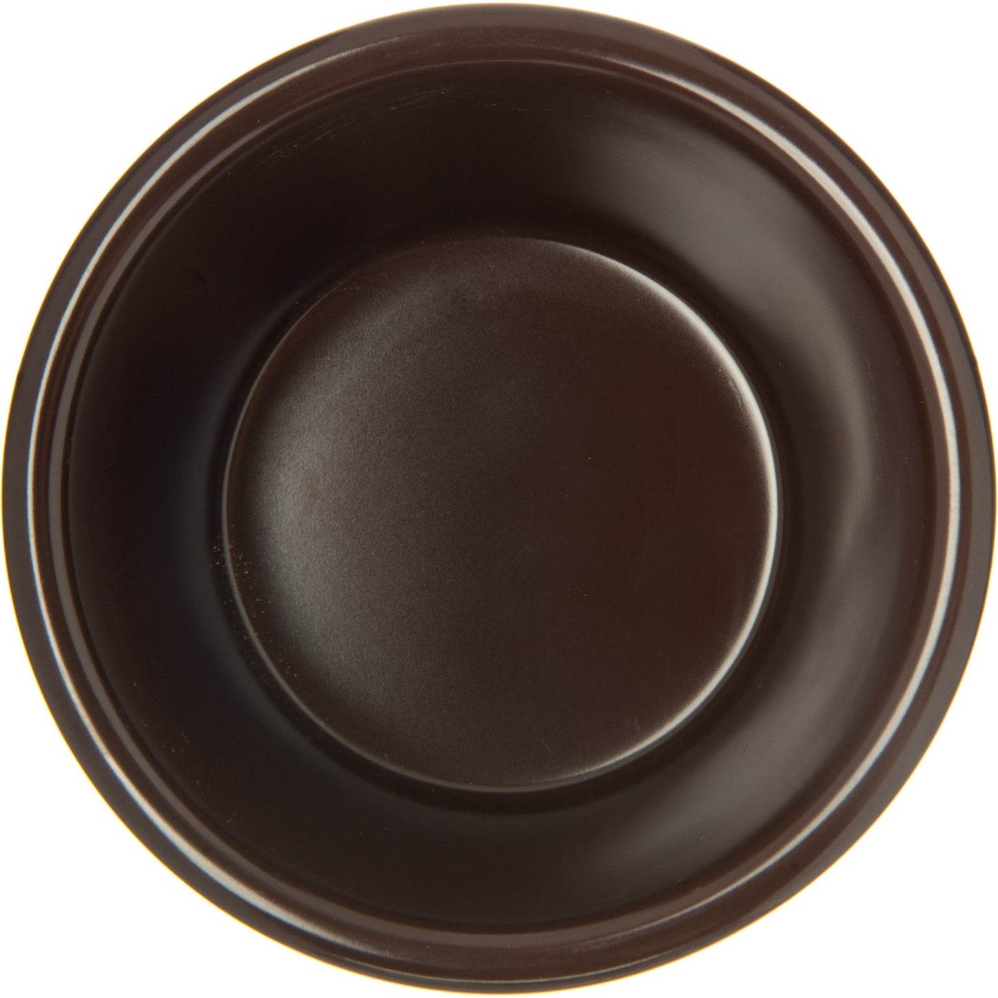 Carlisle S28769 4 oz Chocolate Melamine Fluted Bowl Ramekin