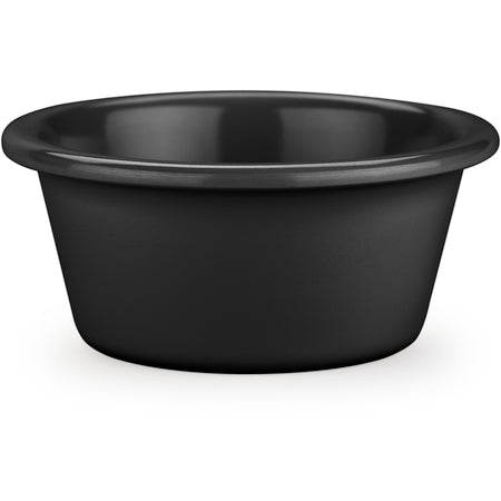 Carlisle S29003 6 oz Black Melamine Smooth Bowl Ramekin