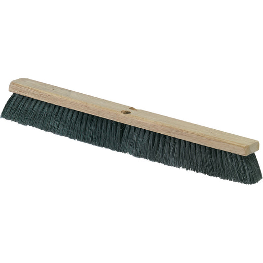 Carlisle 3621922403 24" Black Flo-Pac Hardwood Push Broom Head with Tampico Bristle
