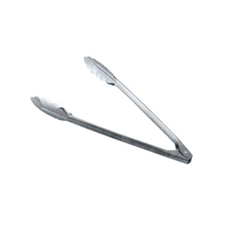 Omcan 80788 12-inch Stainless Steel Coiled Spring Utility Tong - Medium-Weight
