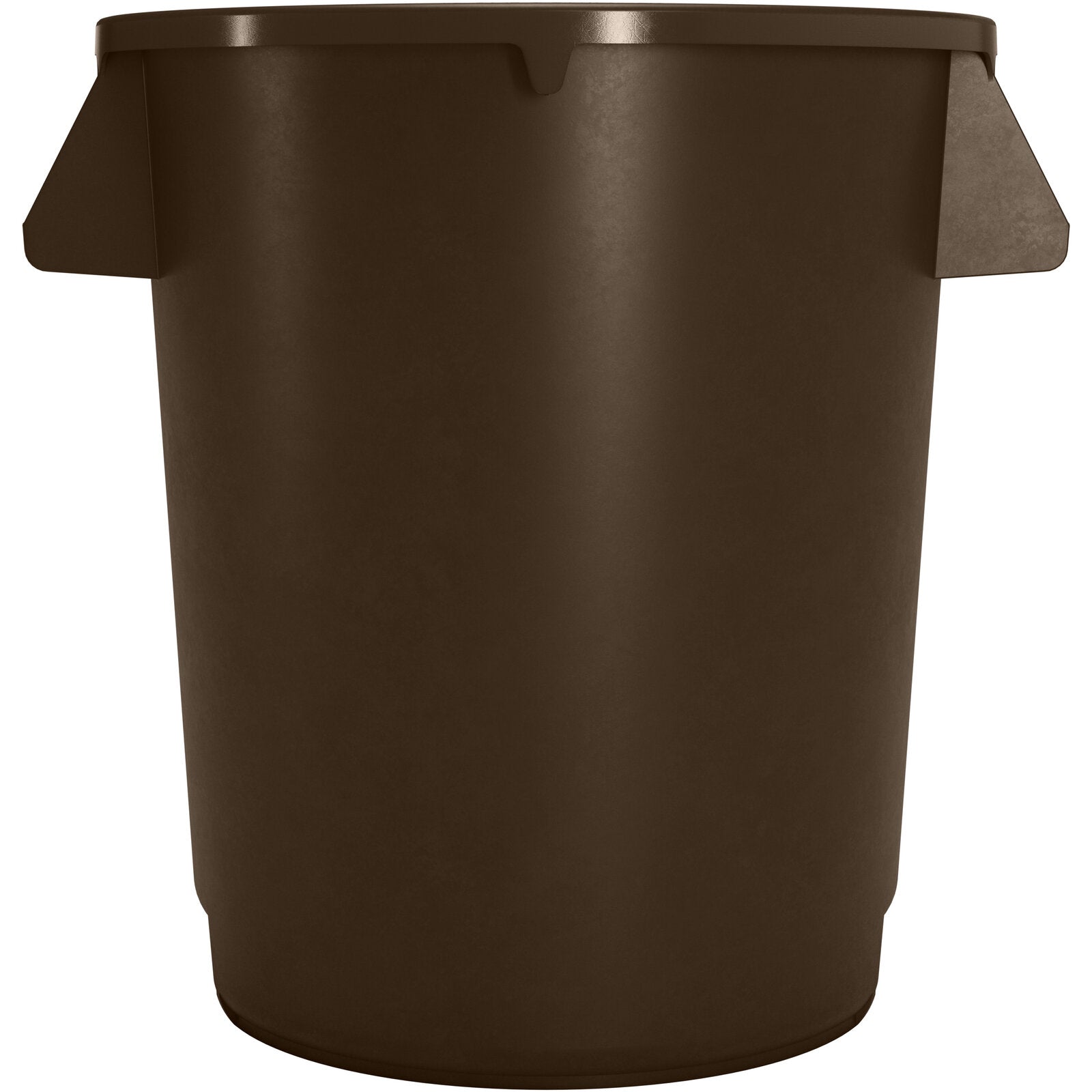 Sparta 84101001 10 Gallon Brown Round Polyethylene Bronco Waste Bin Trash Container