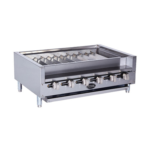 Royal RKTB-36-NAT 36" Natural Gas Shish Kabob Broiler