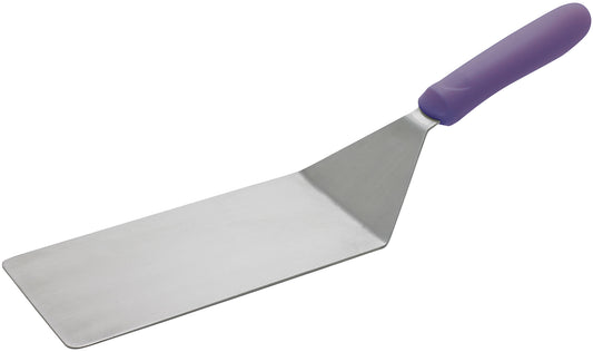Winco TWP-42P 8" x 4" Blade Purple Turner w/ Offset, Allergen Free