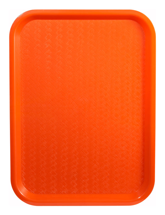 Winco FFT-1216O 12" x 16" Orange Fast Food Tray