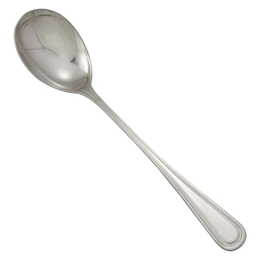 Winco 0030-23 Shangarila Solid Serving Spoon, 18/8 Extra Heavyweight