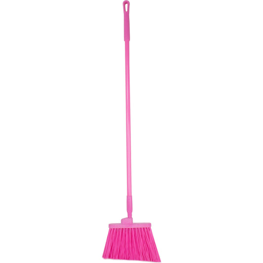 Carlisle 41083EC26 56" Pink Color Coded Duo-Sweep Unflagged Angle Broom