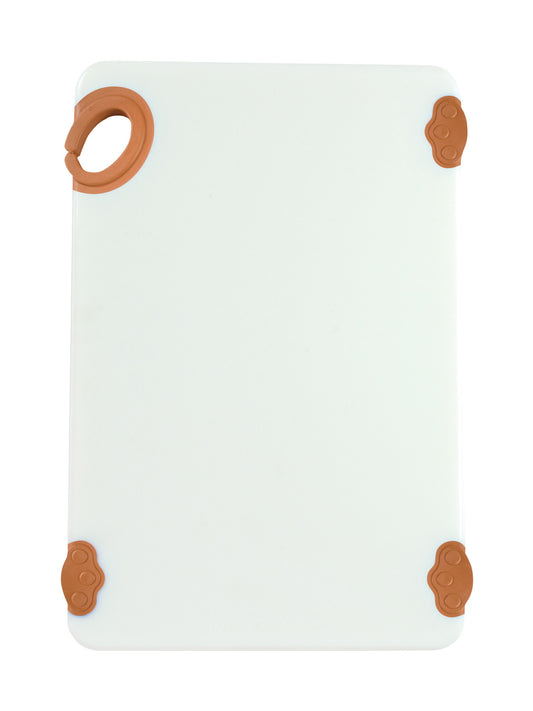 Winco CBN-1218BN 12"x18"x1/2" Brown Cutting Board with Hook