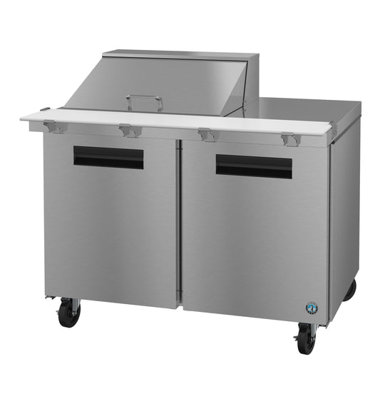 Hoshizaki SR48B-12M Two Section Stainless Doors Mega Top Prep Table Refrigerator