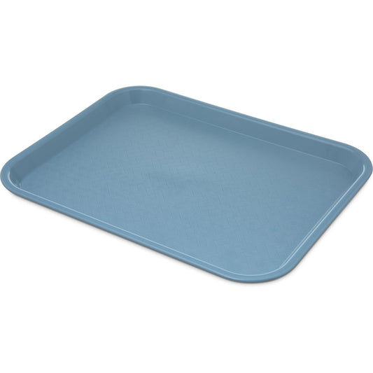 Carlisle CT101459 10" x 14" Slate Blue Cafe Fast Food Cafeteria Tray