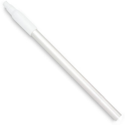 Carlisle 40216EC02 48" White Natural Aluminum Handle with Color-Coded Tip and Hang Up Cap