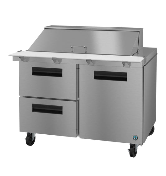 Hoshizaki SR48B-18MD2 Two Section Drawer/Door Combo Mega Top Prep Table Refrigerator
