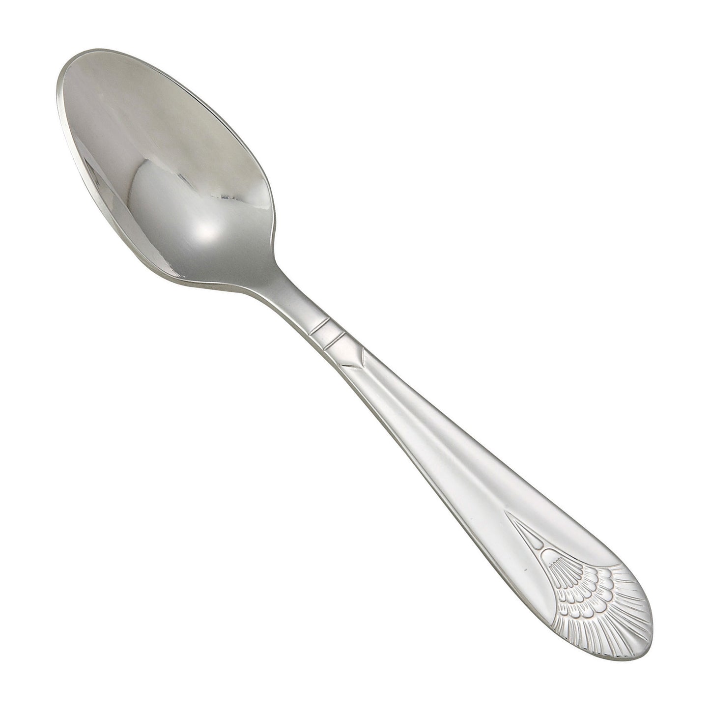 Winco 0031-09 Peacock Demitasse Spoon, 18/8 Extra Heavyweight