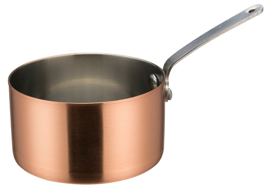 Winco DCWA-205C 4-3/8" Copper-Plated Mini Sauce Pan