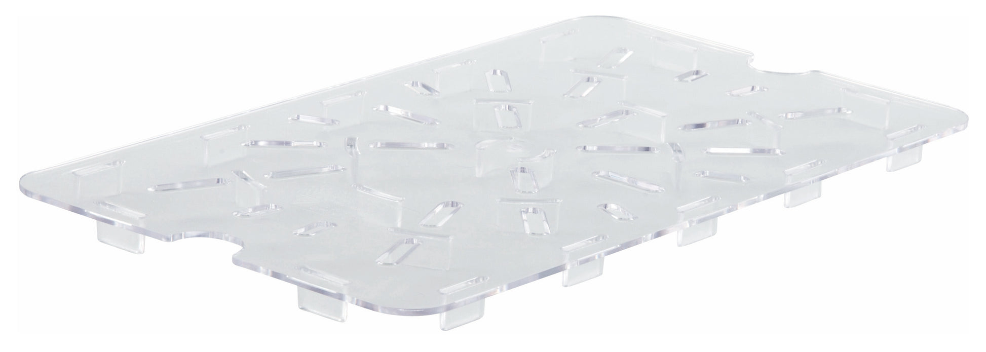 Winco PFSH-DS 12" x 18" Clear Polycarbonate Drain Shelf for PFSH-series