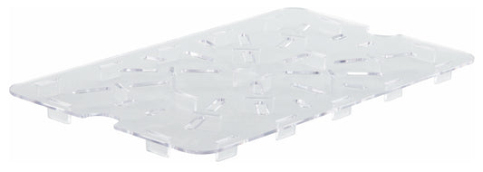 Winco PFSH-DS 12" x 18" Clear Polycarbonate Drain Shelf for PFSH-series
