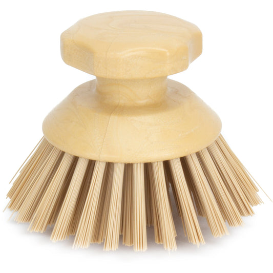 Carlisle 42395EC25 5" Tan Round Scrub Brush