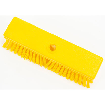 Carlisle 41722EC04 10" Yellow Sparta Color Coded Deck Scrub Brush
