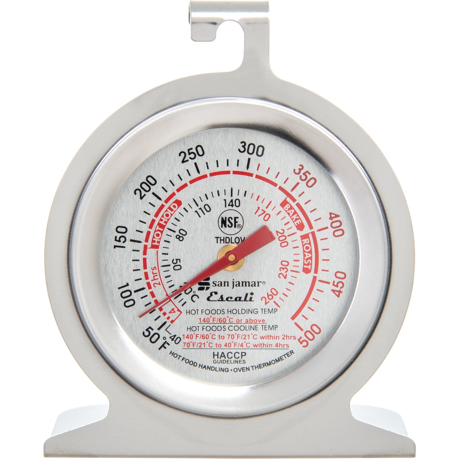 San Jamar THDLOV Oven Thermometer NSF Listed