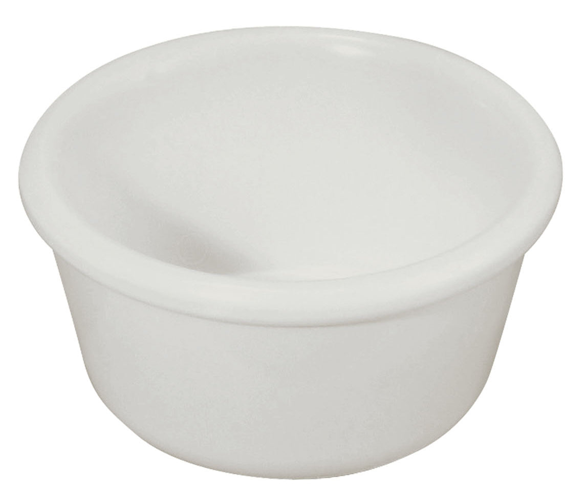 Winco RP-4W 4 oz. White Plain Ramekins
