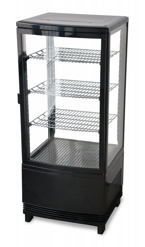Omcan 25826 2.80 cu.ft/78 L 17" Single Door Countertop Refrigerated Display Case
