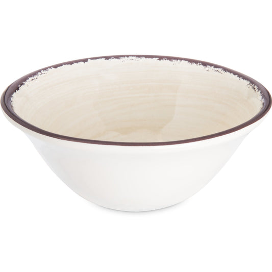Carlisle 5400453 27 oz Sweet Cream Mingle Melamine Ice Cream Bowl