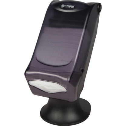 Carlisle H5005STBK 450 Napkin Black Venue Napkin Dispenser with Stand, Fullfold Control Face