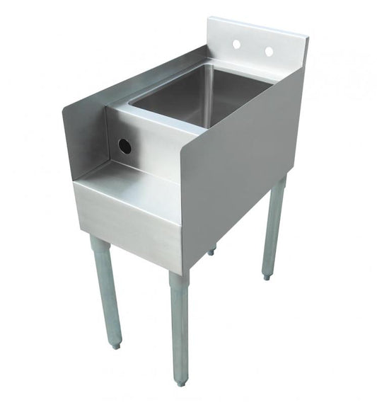 Omcan 43473 Stainless Steel Blender Station with Galvanized Leg and Plastic Bullet Foot