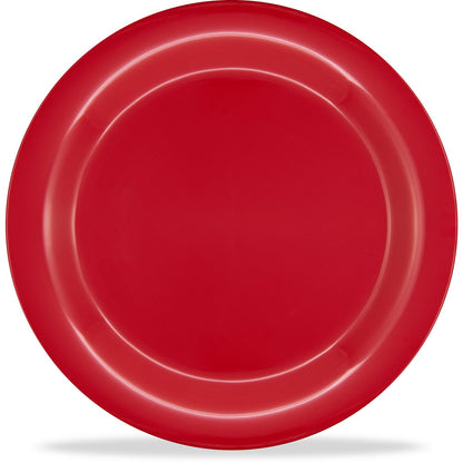 Carlisle 3300205 10.5" Red Sierrus Melamine Narrow Rim Dinner Plate