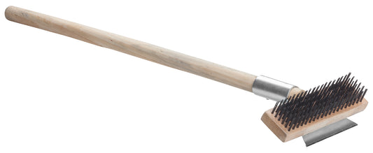 Winco BR-27 27" Wooden Handle Pizza Oven Scraper