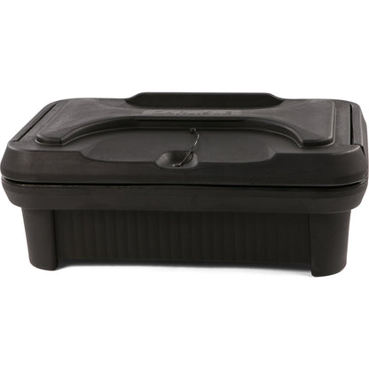 Carlisle XT140003 4" Black Cateraide Slide 'N Seal Top Loader Insulated Food Pan Carrier