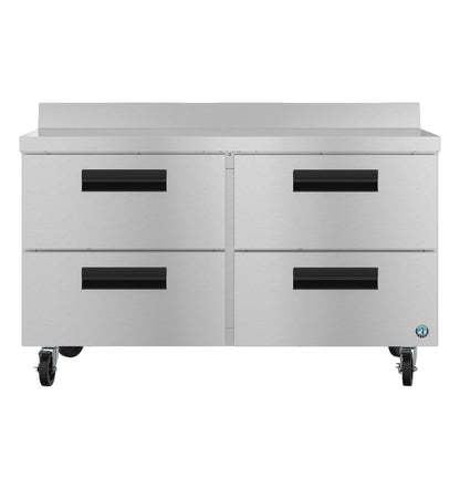Hoshizaki WF48B-D4 Two Section Stainless Drawers Worktop Freezer