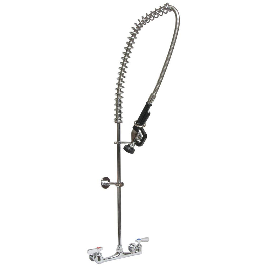 BK Resources BKF-VSMPR-WB-G 8" O.C. Workforce C/C Splash Mount PreRinse w/ Add-A-Faucet