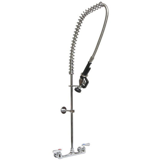 BK Resources BKF-VSMPR-WB-G 8" O.C. Workforce C/C Splash Mount PreRinse w/ Add-A-Faucet