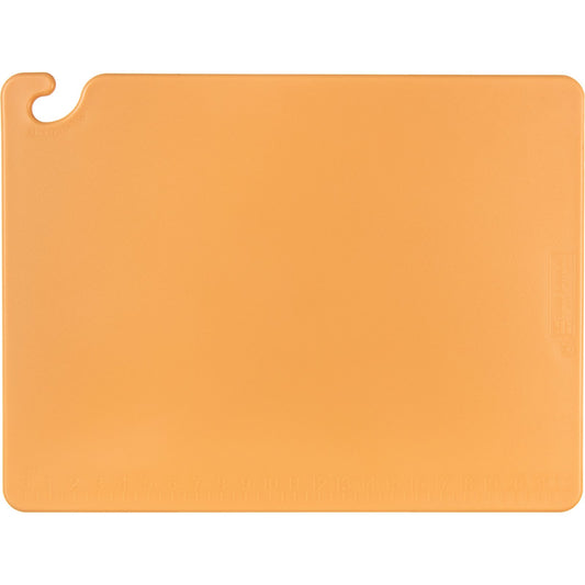 San Jamar CB182412BR 18" x 24" x 0.5" Brown Cut-N-Carry Cutting Board