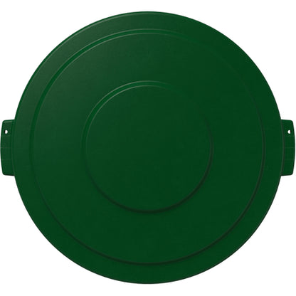 Sparta 84103309 32 Gallon Green Round Polyethylene Bronco Waste Bin Trash Container Lid