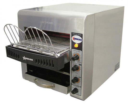 Omcan 11385 Stainless Steel Conveyor Toaster with 10" Conveyor Belt