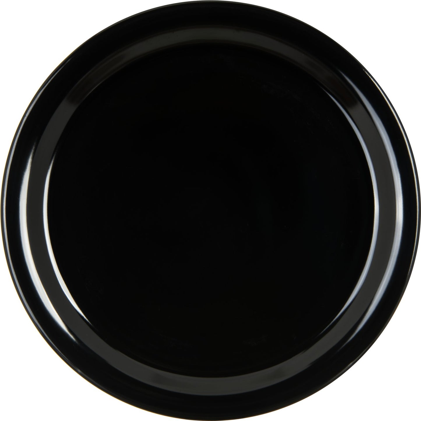 Carlisle KL20003 9" Black Kingline Melamine Dinner Plate
