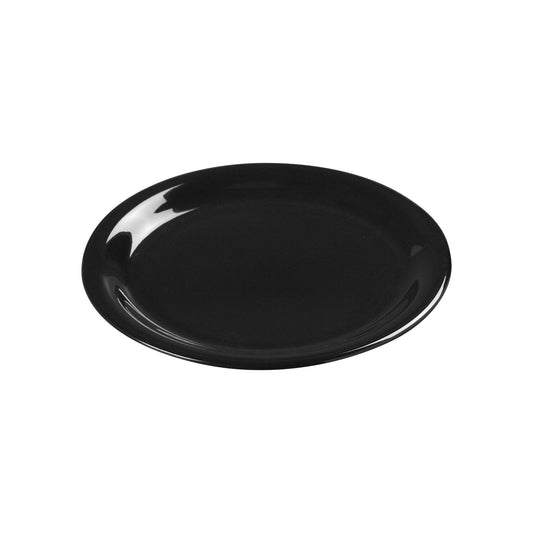 Carlisle 3301803 6.5" Black Sierrus Melamine Wide Rim Pie Plate