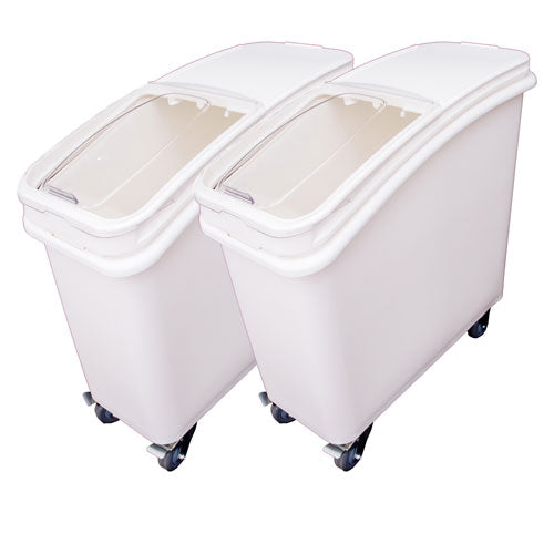 Omcan 80985 21-Gallon Ingredient Bin with Sliding Lid and Scoop (Pack of 2)