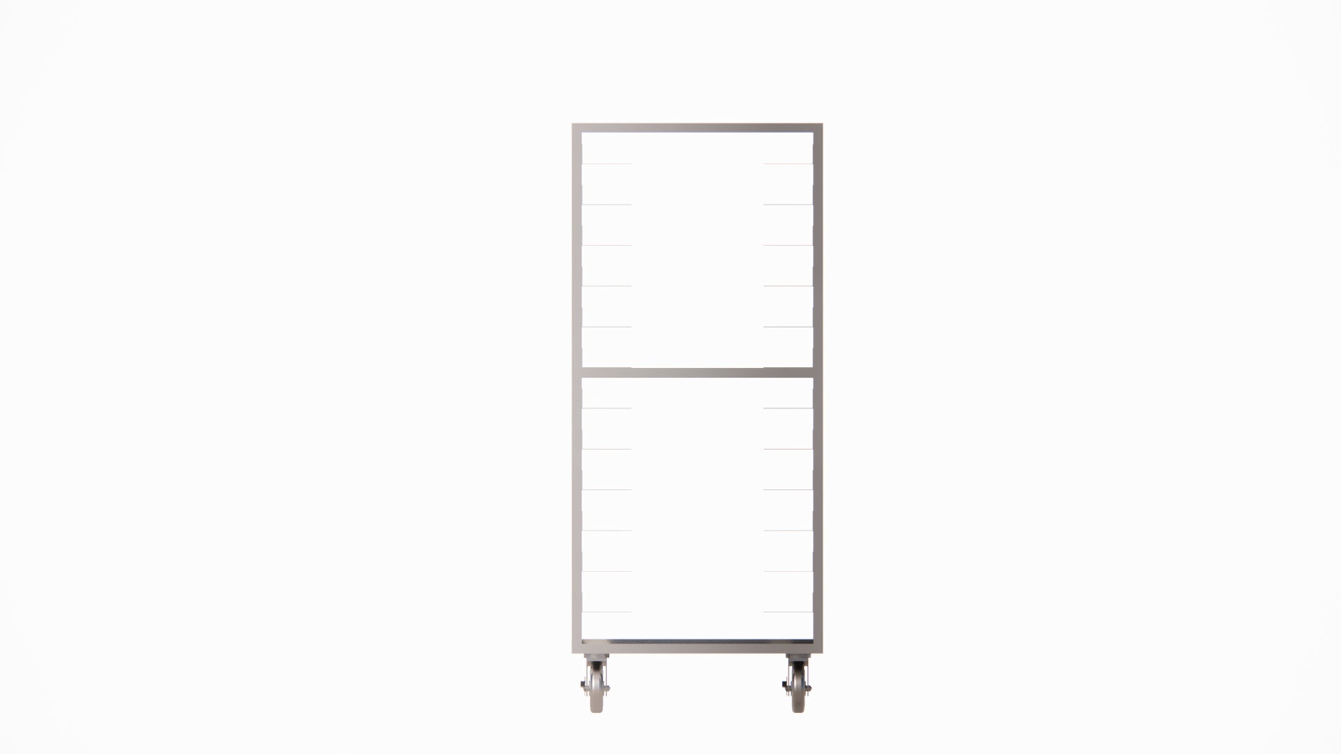 Dinex DXPDHOR20UP 20 Trays Aluminum Universal Tray Cart