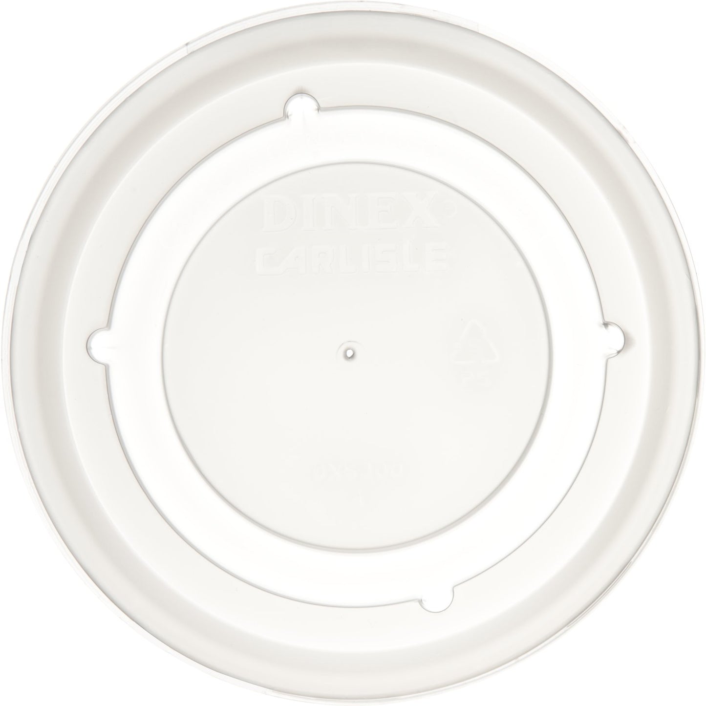 Dinex DX53008714 4.5" Translucent Fenwick Bowl Lid (1000/cs)