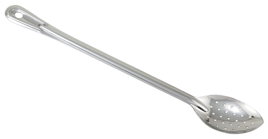 Winco BSPN-18 18" Stainless Steel Perforated Basting Spoon