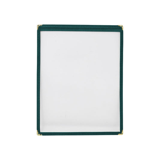 Omcan 39791 9 1/2" x 11 3/4" Green Single Menu Holder